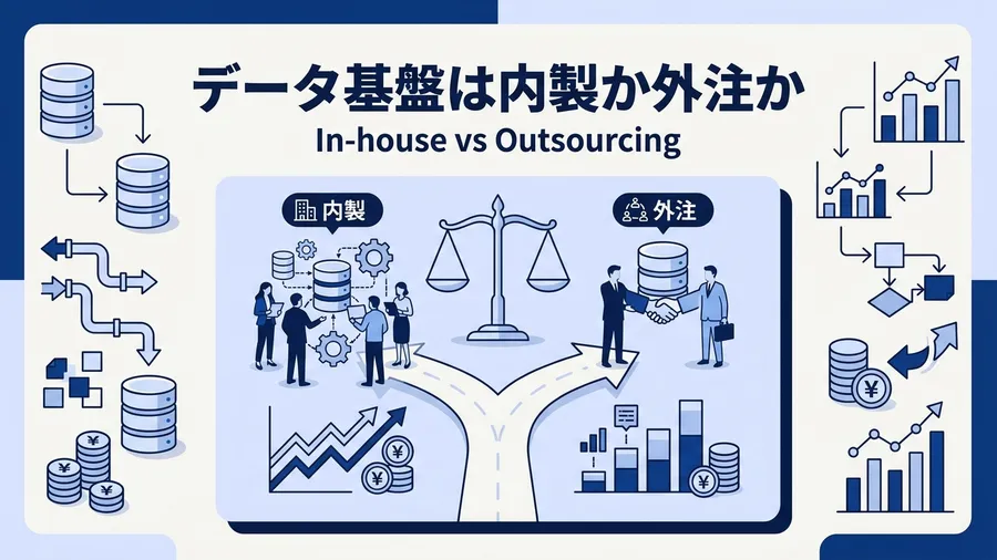 データ基盤は内製と外注どっち？判断基準とハイブリッドの進め方