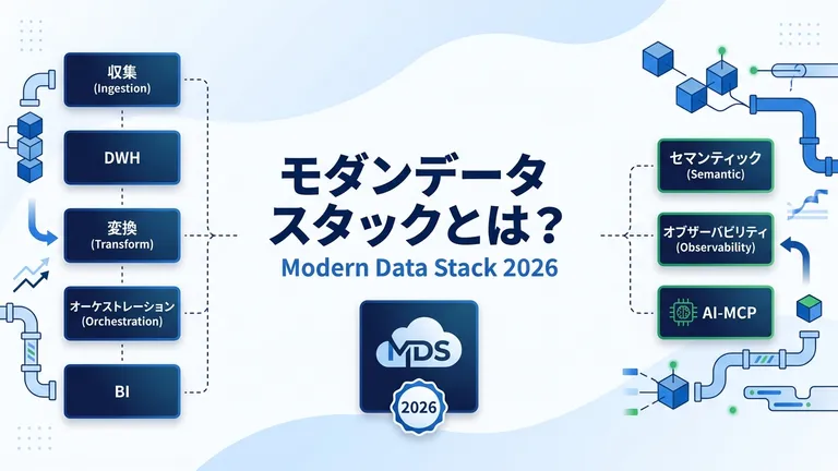 モダンデータスタックとは？5層構成・代表ツール・費用【2026年版】