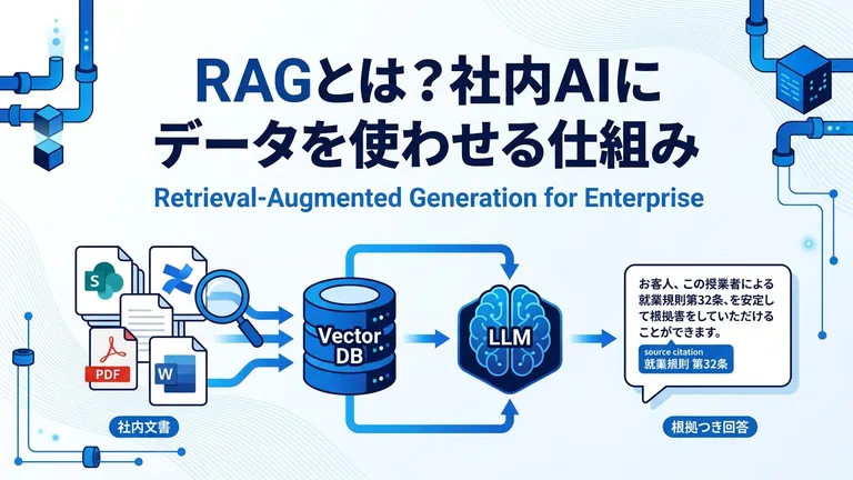 RAGとは？企業の社内データをAIに使わせる仕組みと作り方｜2026年版