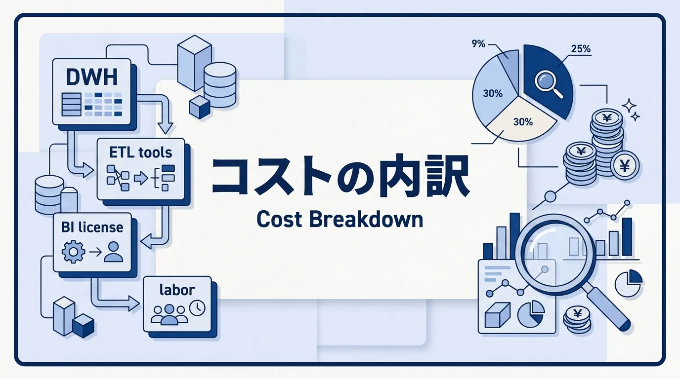 データ基盤の運用コスト(ランニングコスト)の構成要素