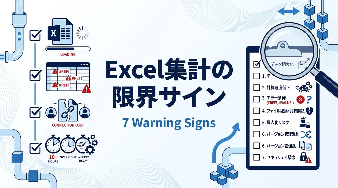 Excel集計の限界サイン7つの自己診断チェック