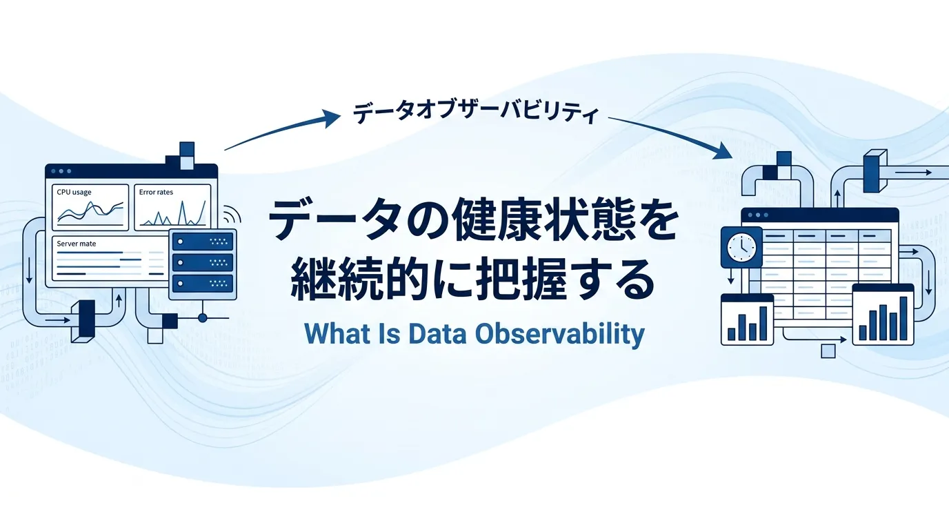 データオブザーバビリティとは？データの健康状態を継続的に把握する仕組み