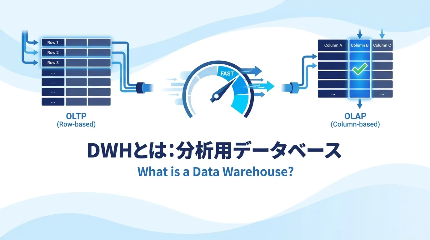 DWHとは:分析専用に設計されたデータの集約場所