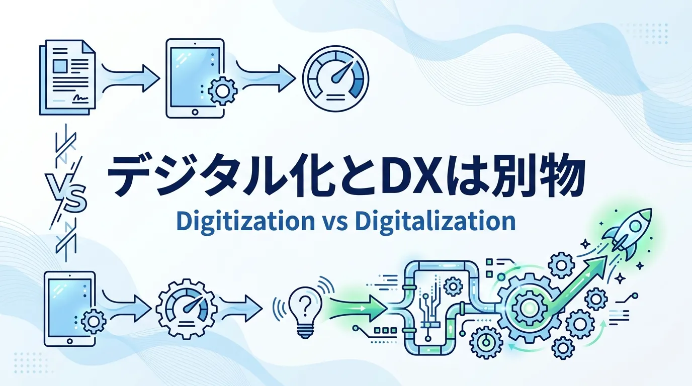 「デジタル化」とDXは別物──主語が違う