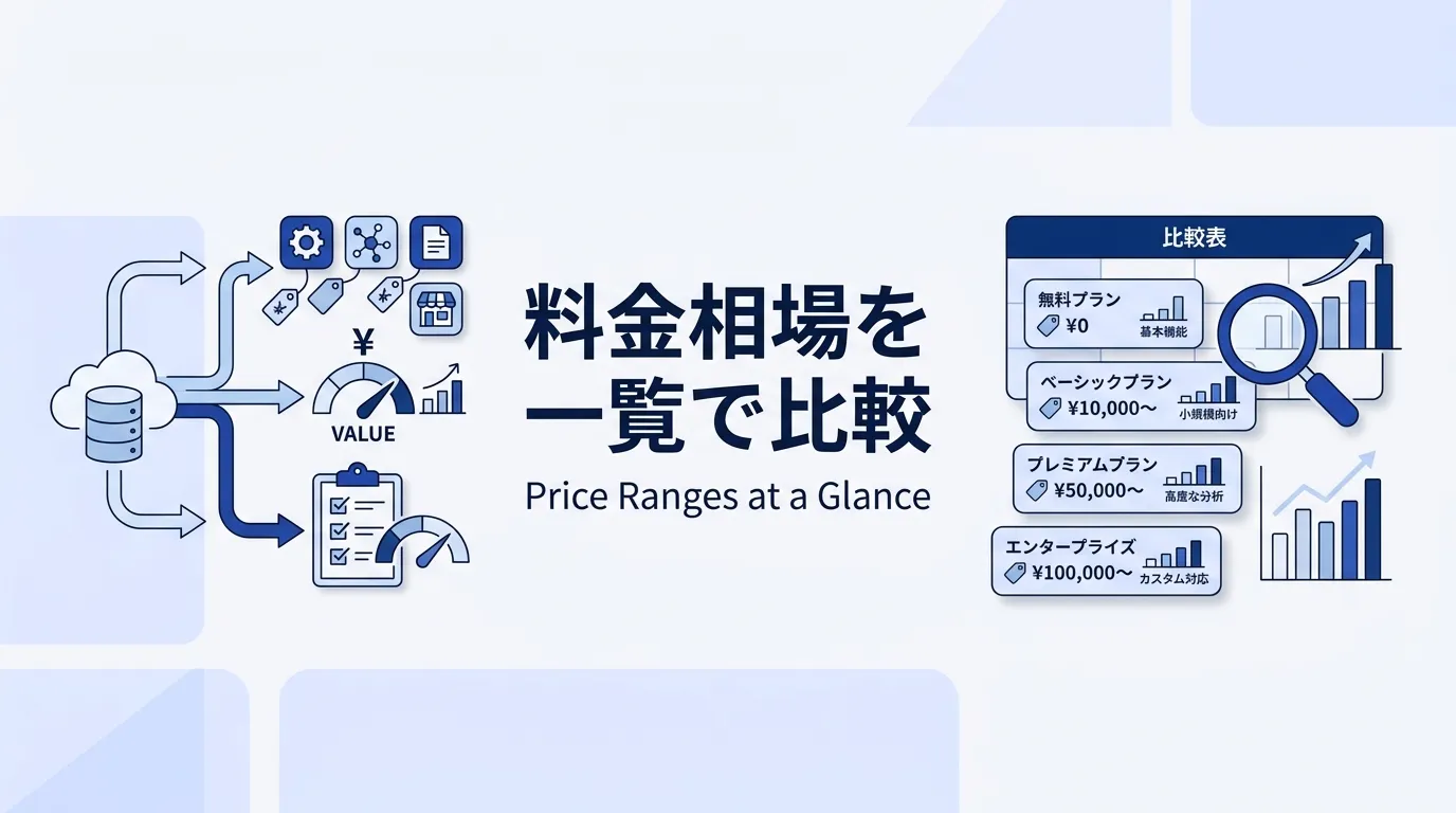 主要データ連携ツールの料金相場一覧