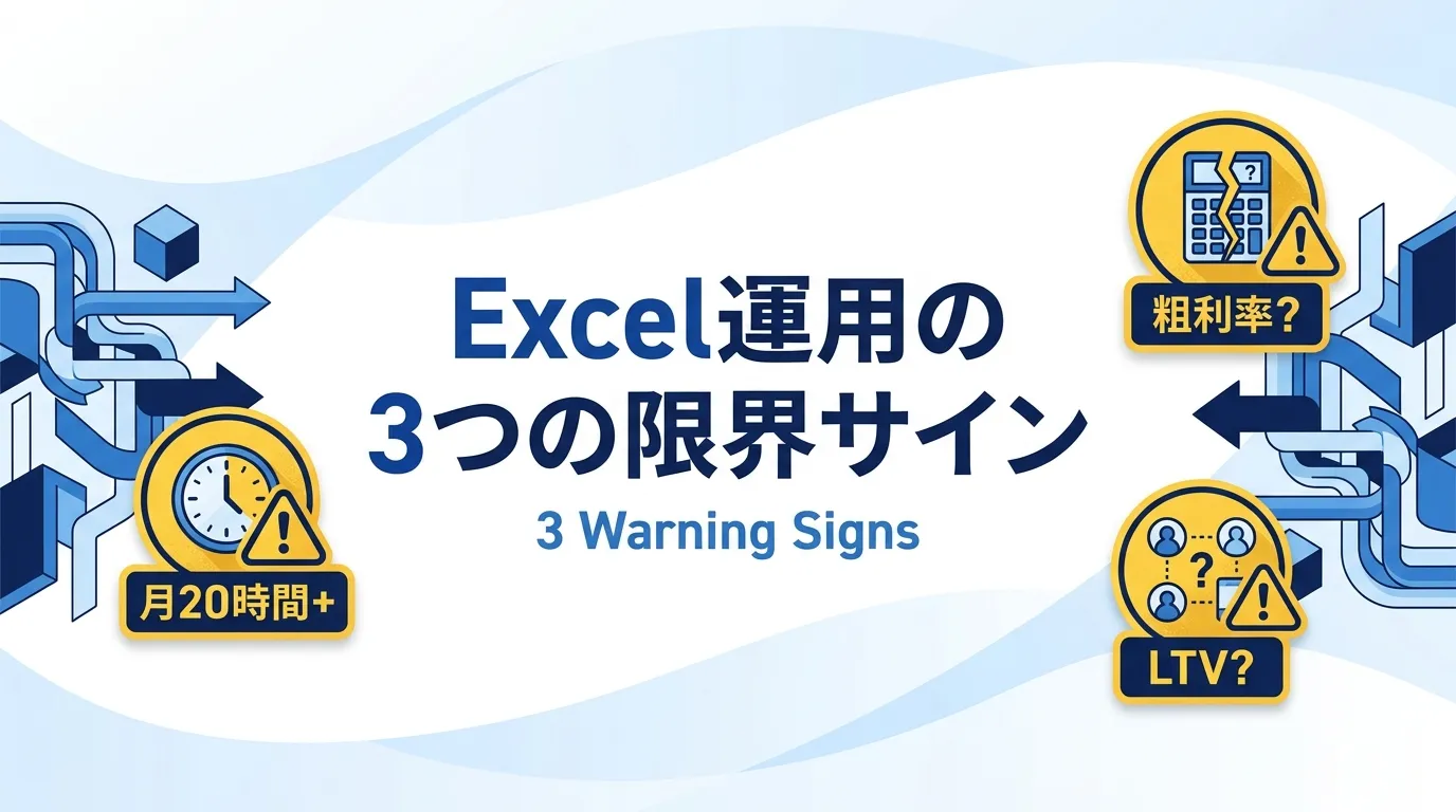 Excel・モール管理画面の限界を判断する3つのサイン