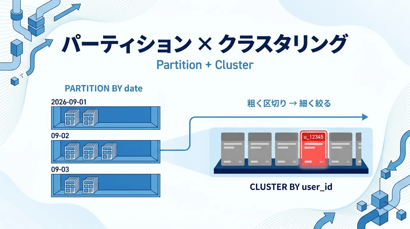 クラスタリングの仕組みとパーティションとの組み合わせ方