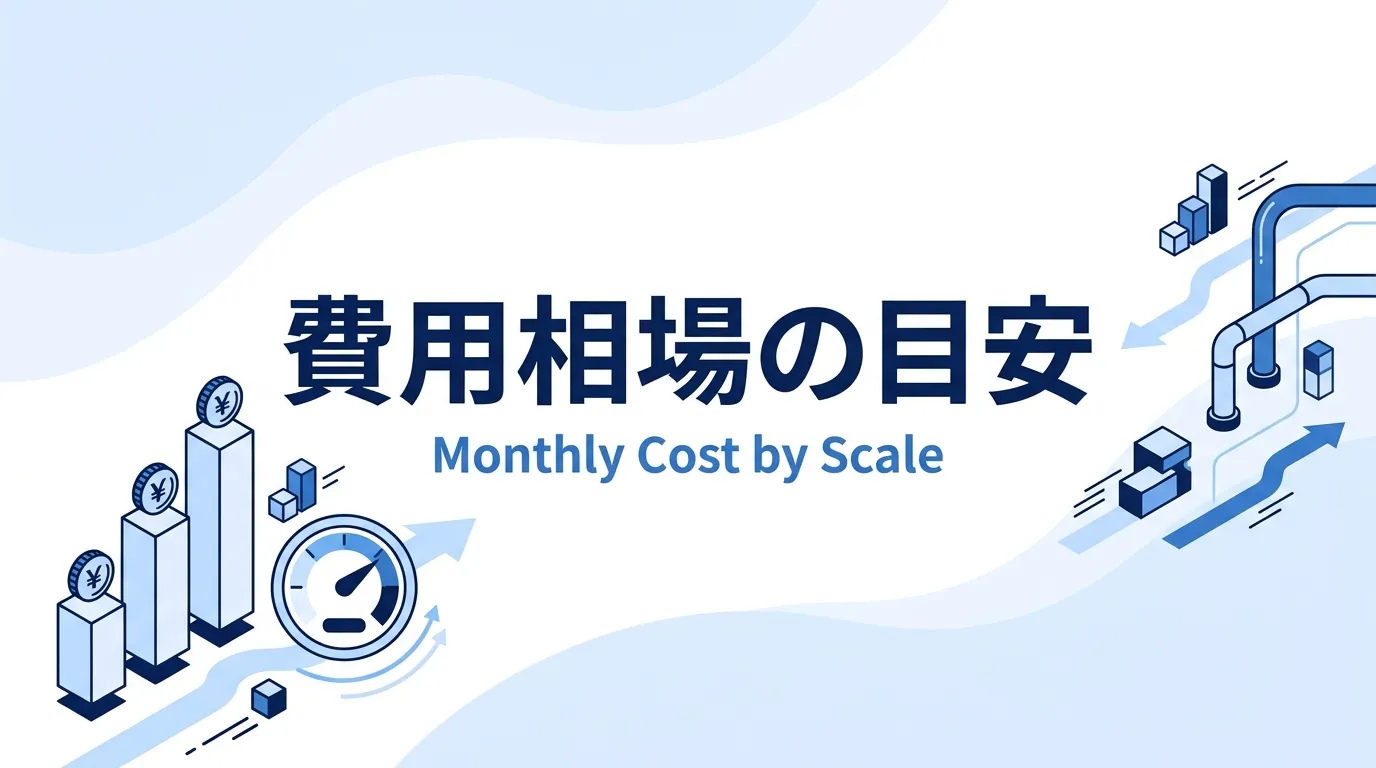 Redshiftの費用相場：規模別の月額の目安