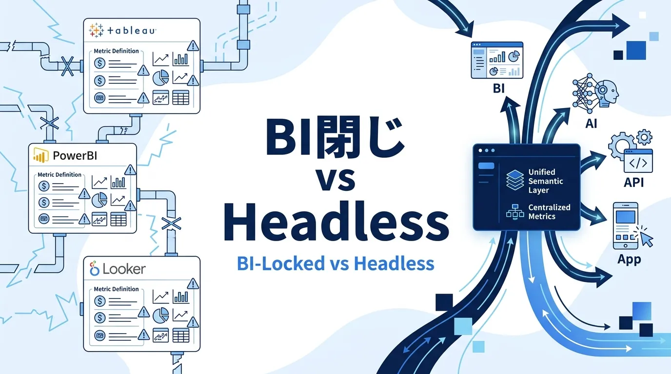 BI閉じの定義と Headless セマンティックレイヤーの違い