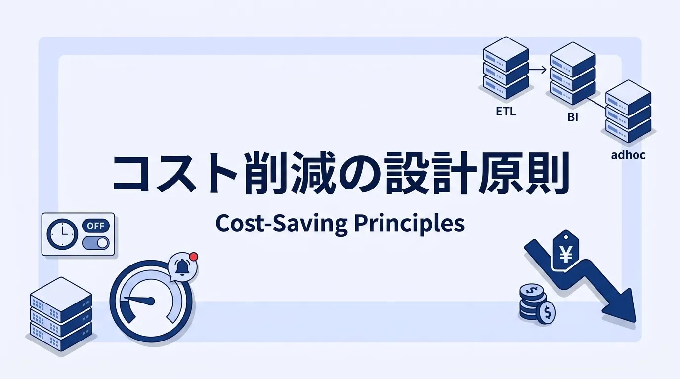 Snowflakeのコスト削減の設計原則