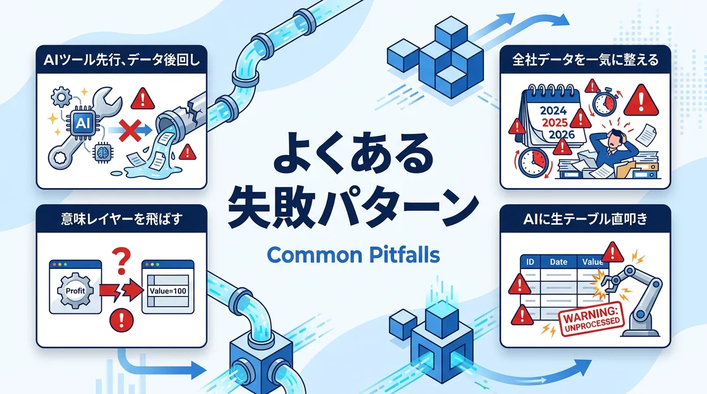 AI-readyデータ整備でよくある失敗パターン
