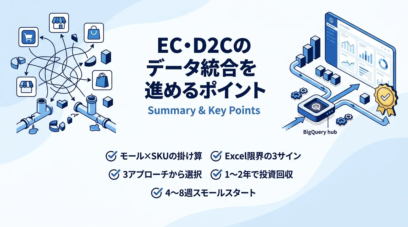 EC・D2Cのデータ統合を進めるポイント